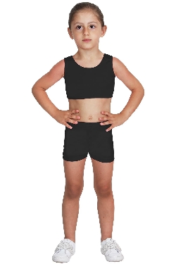 SHORT DANZA LYCRA NERO BABY